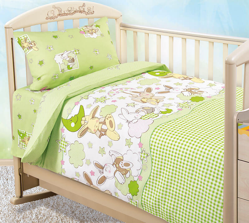 Детское постельное белье из бязи в детскую кроватку от «ВиоТекс»